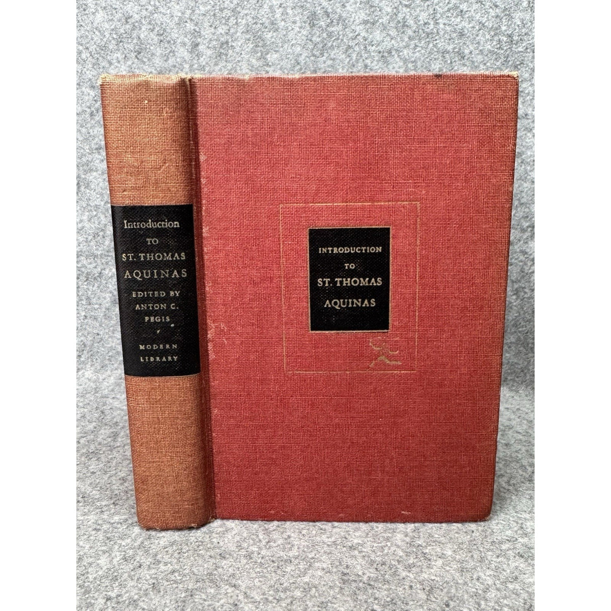 1948 Introduction to St Thomas Aquinas Anton Pegis First Modern Library Edition