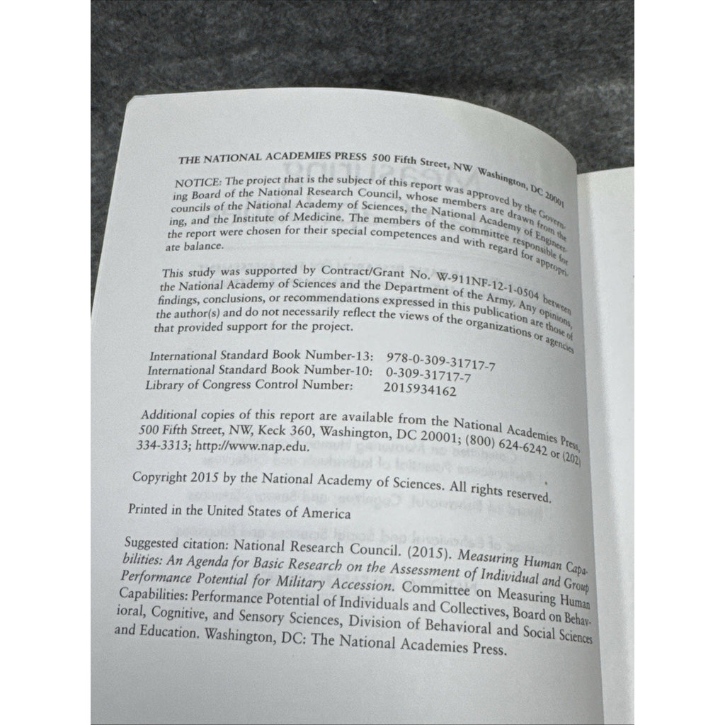 Measuring Human Capabilities : An Agenda for Basic Research on the Assessment of