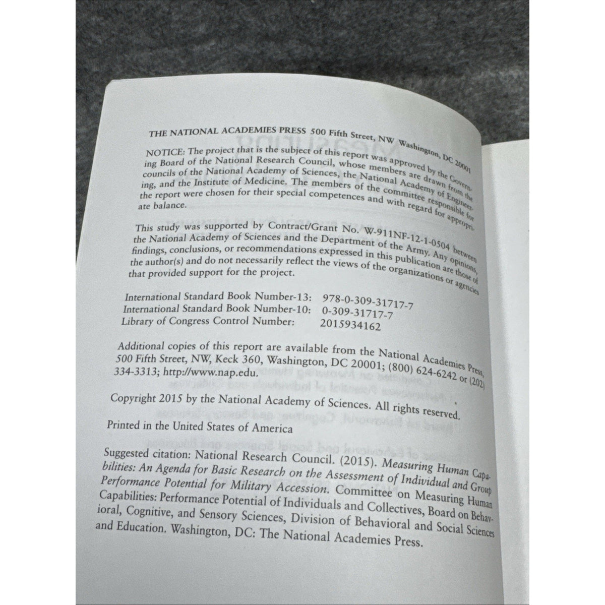 Measuring Human Capabilities : An Agenda for Basic Research on the Assessment of