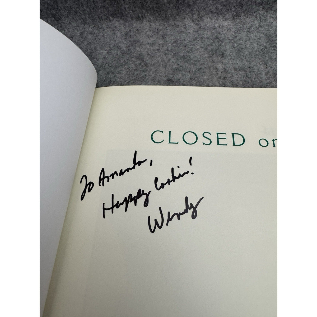 Signed Closed on Tuesdays Beaufort Grocery Company Cookbook HC 2010