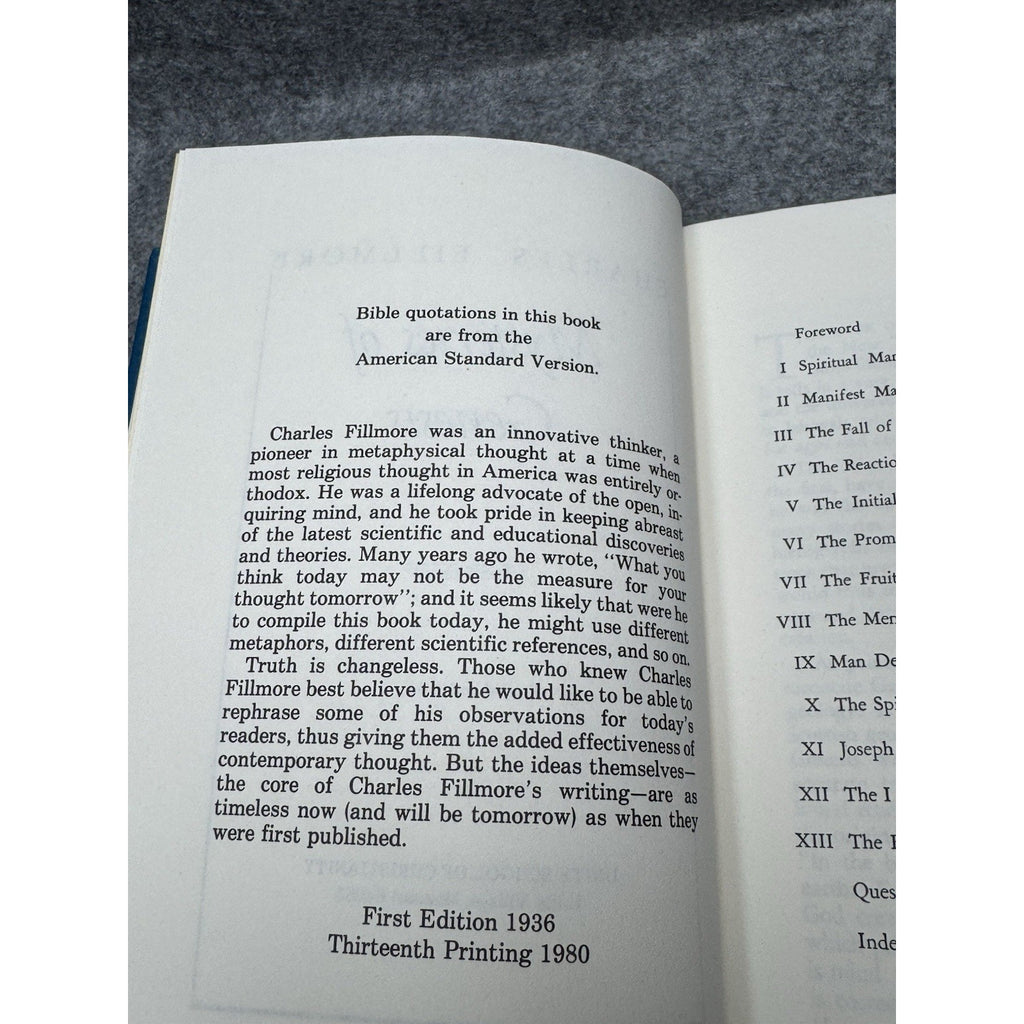 1980 Mysteries of Genesis Charles Fillmore Metaphysical Bible Study Hardcover
