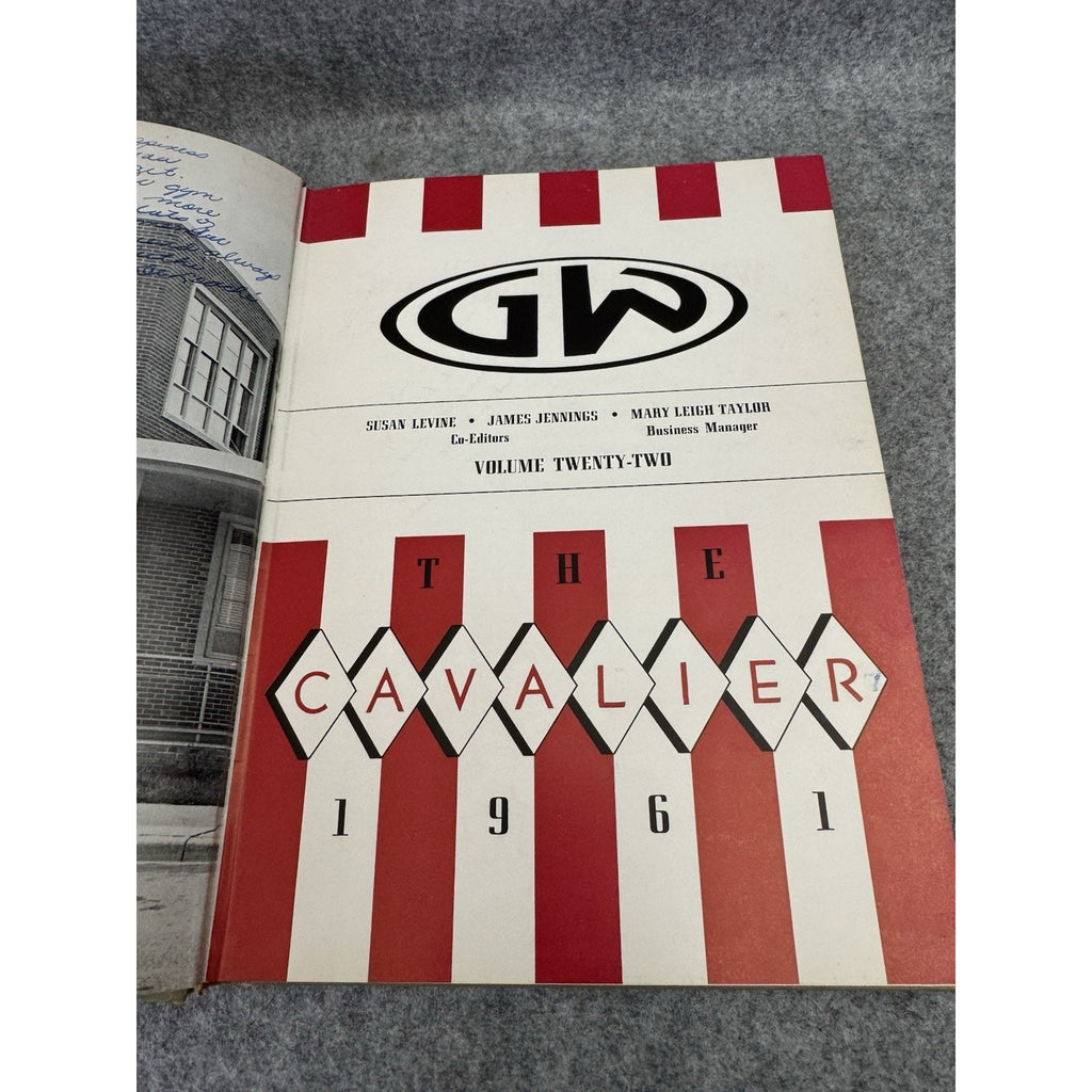 1961 Cavalier Yearbook George Washington HS Danville VA Signed