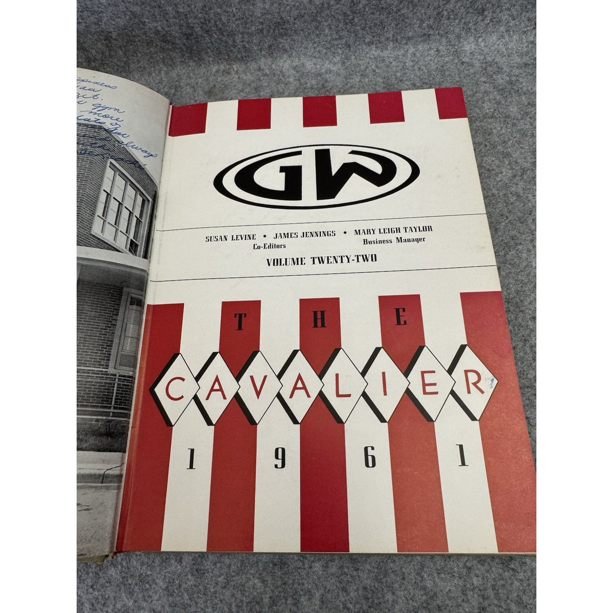 1961 Cavalier Yearbook George Washington HS Danville VA Signed