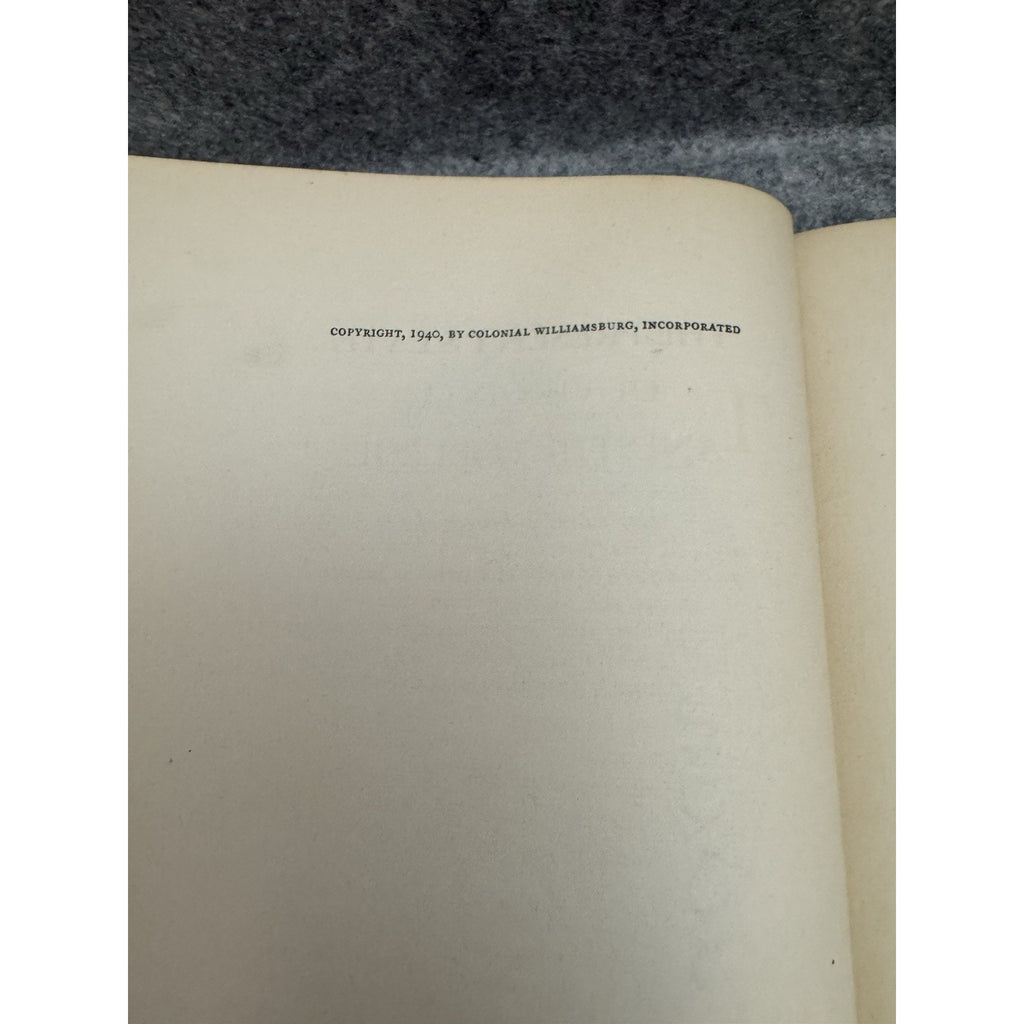 1940 The Present State of Virginia and the College Hartwell Blair HC