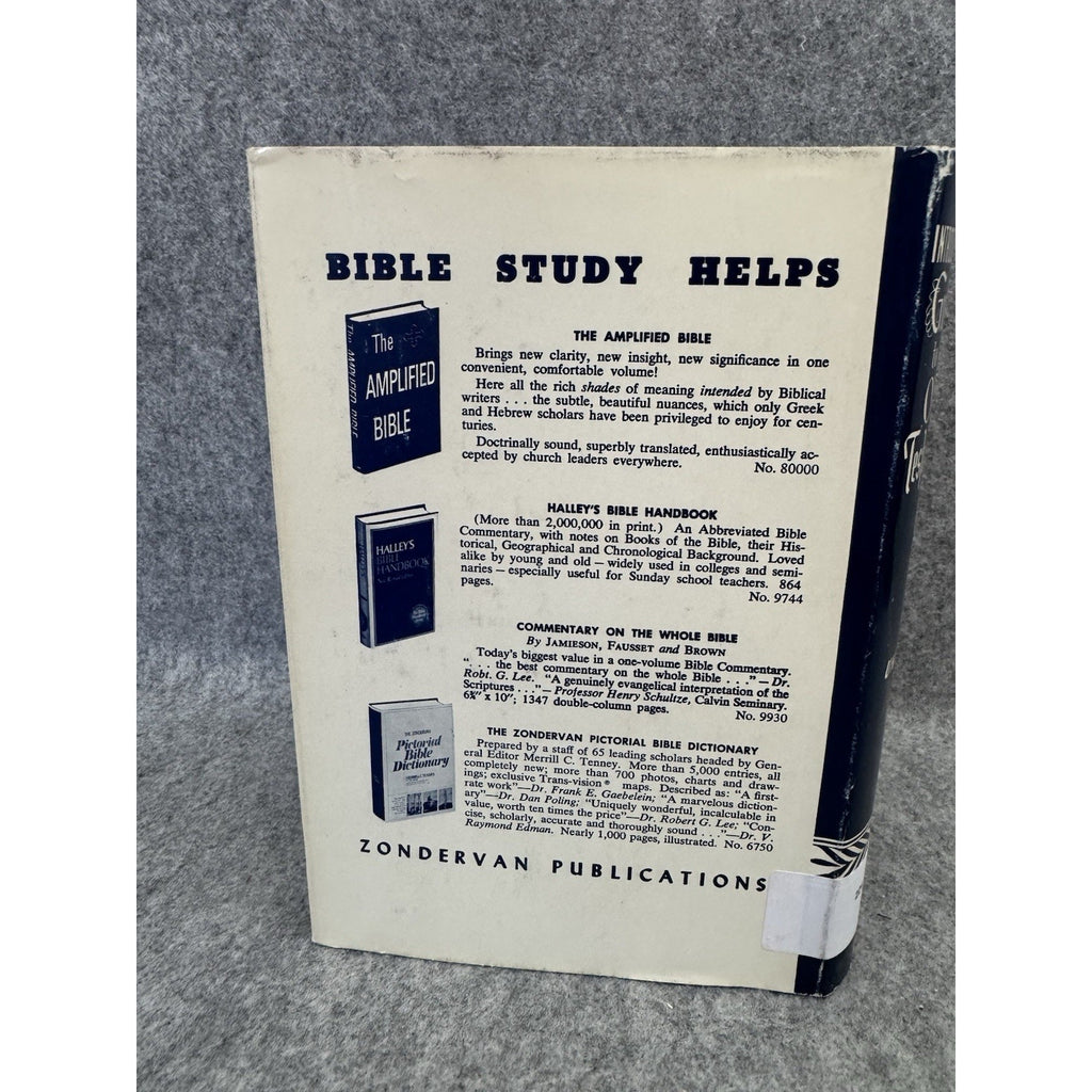 Introductory Guide to the Old Testament Merrill F Unger 1972 HC DJ