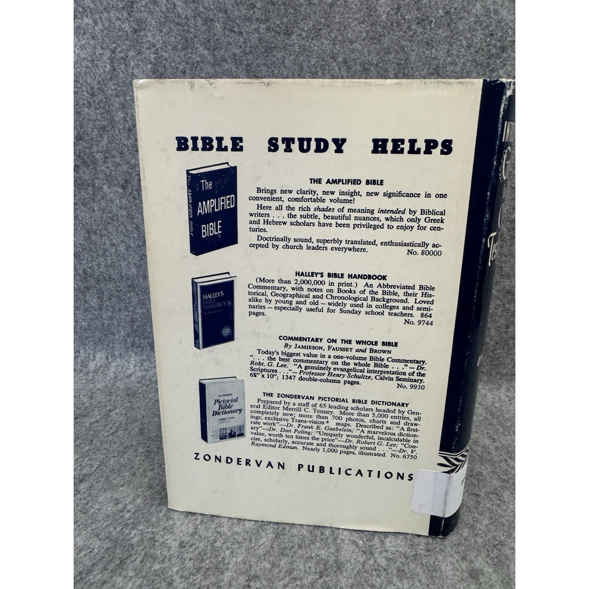 Introductory Guide to the Old Testament Merrill F Unger 1972 HC DJ