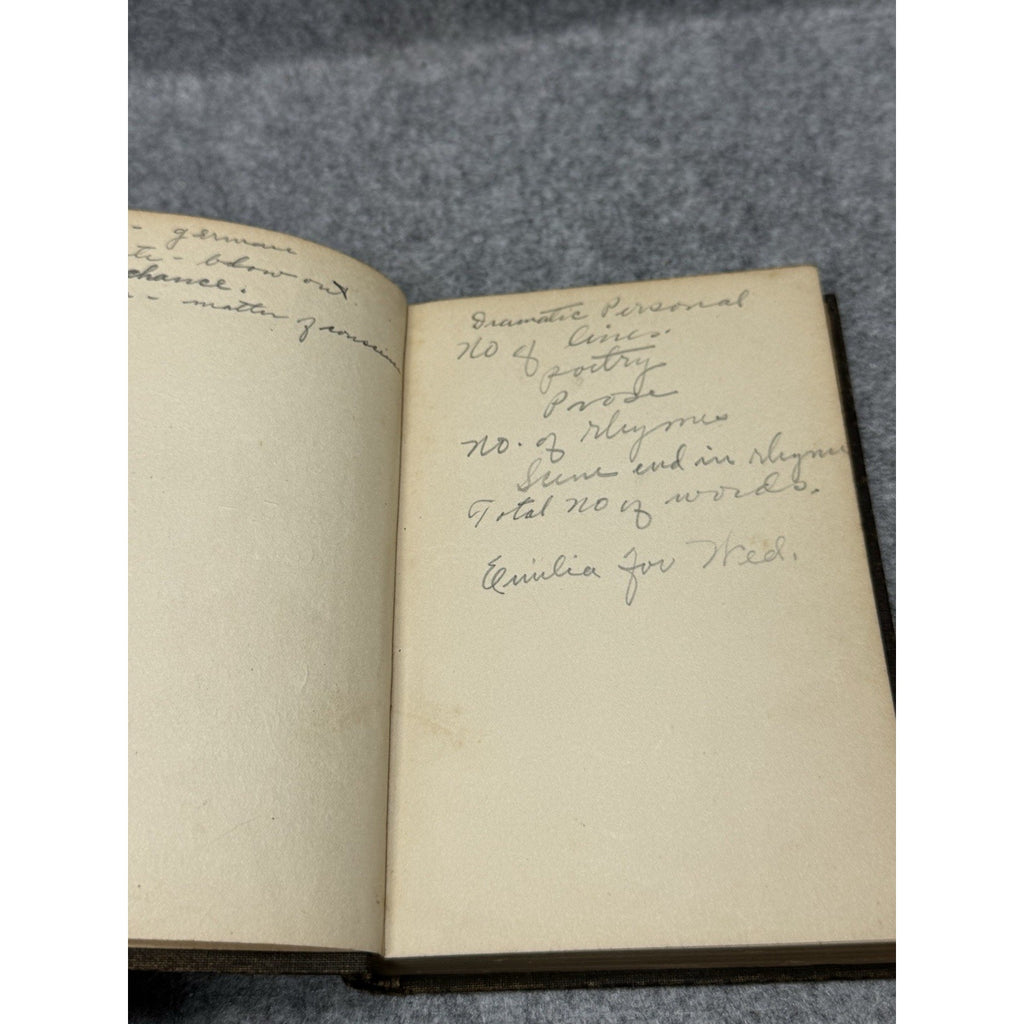 Antique 1907 Shakespeare Othello W.J. Rolfe Illustrated Hardcover Notes