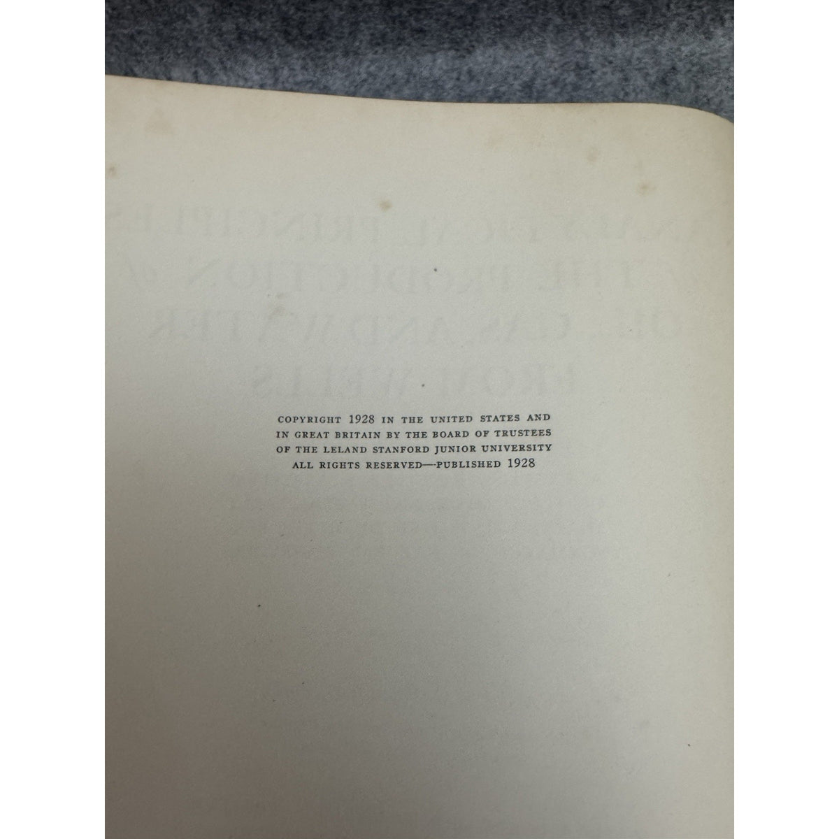 First Edition 1928 Analytical Principles Oil Gas Wells SIGNED Herold