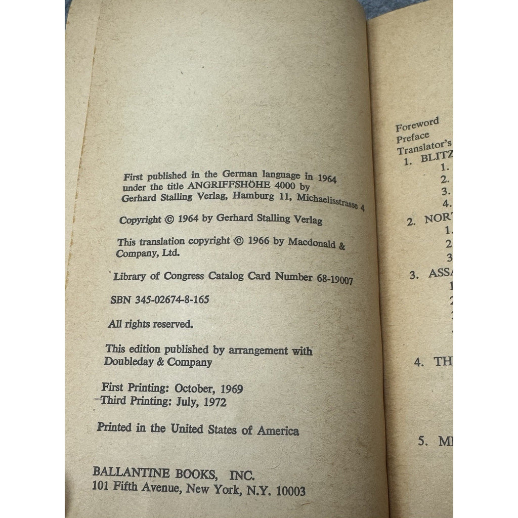 The Luftwaffe War Diaries Cajus Bekker 1972 WWII German Air Force Paperback