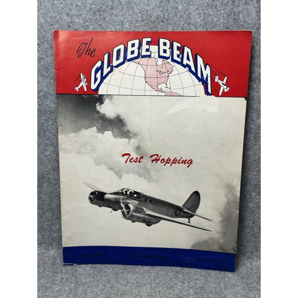 1943 Globe Beam June WWII Aircraft Magazine AT-10 Fort Worth Texas Aviation