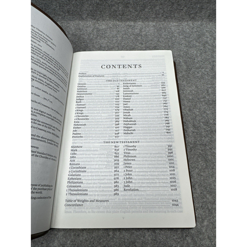 The Holy Bible: English Standard Version Deep Brown Trutone Value Thinline Bible
