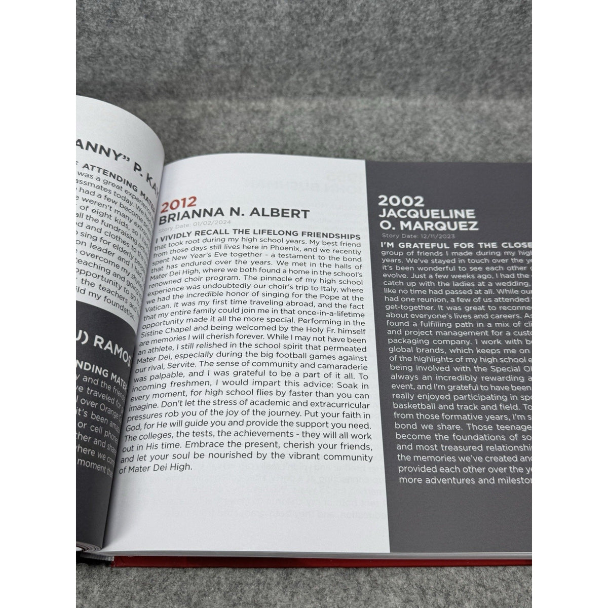 2025 Mater Dei High School 75 Years Monarch Memories Alumni History Hardcover