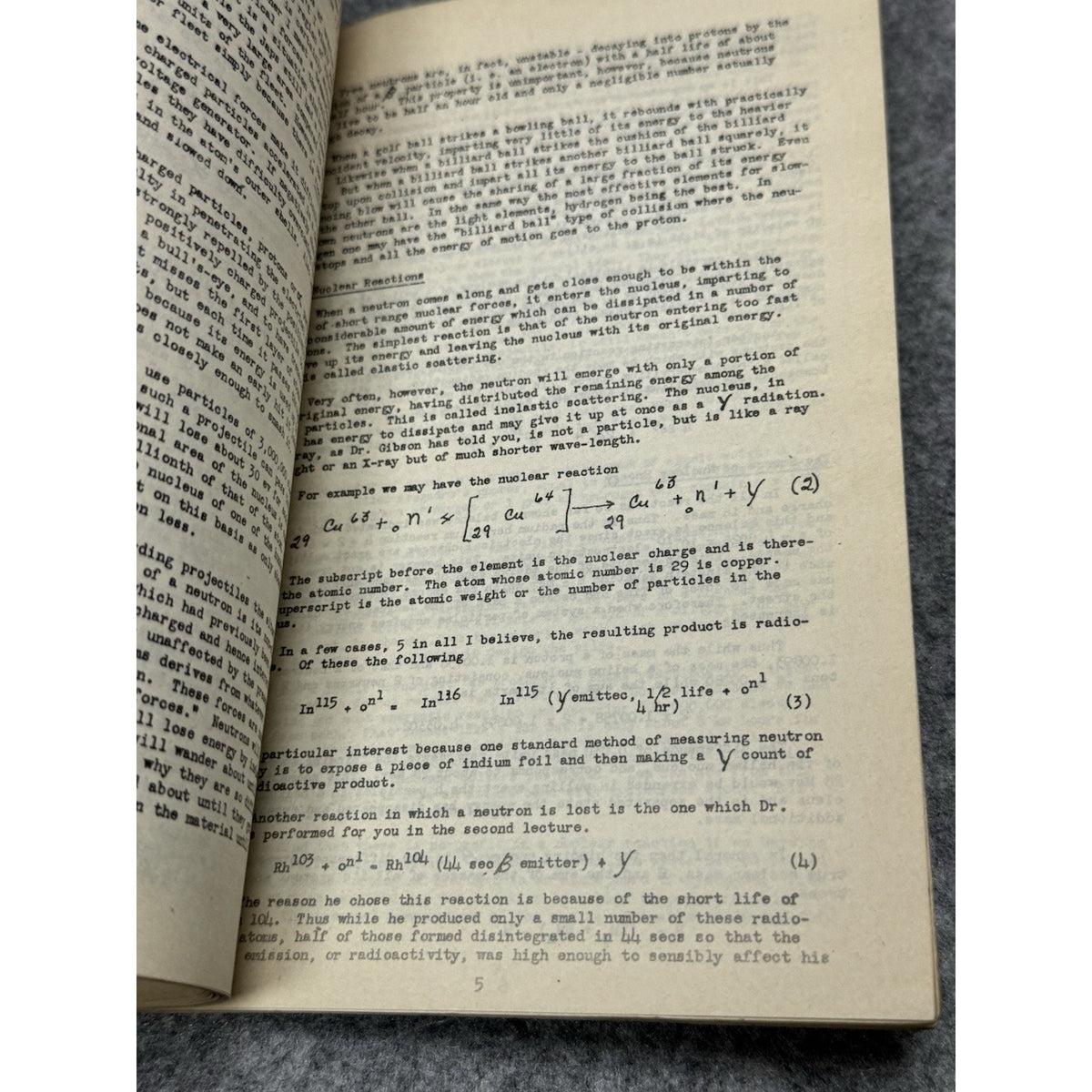 Atomic Energy Ground School Course Supplement No. 4 Second Air Force 1948