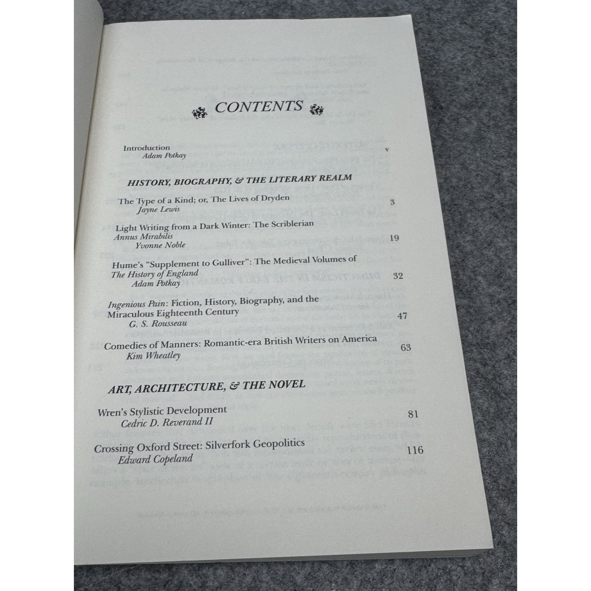 Eighteenth-Century Life Maccubbin Essays Adam Potkay 2001 Vol 25 No 2