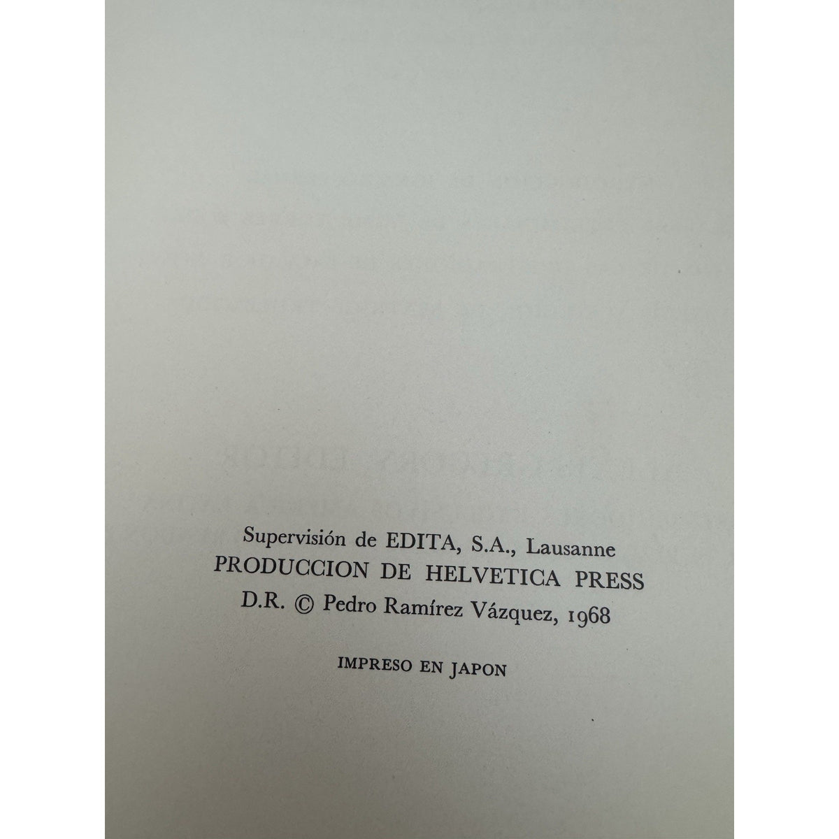 1968 El Museo Nacional de Antropologia HC Pedro Ramirez Vazquez 1st Ed
