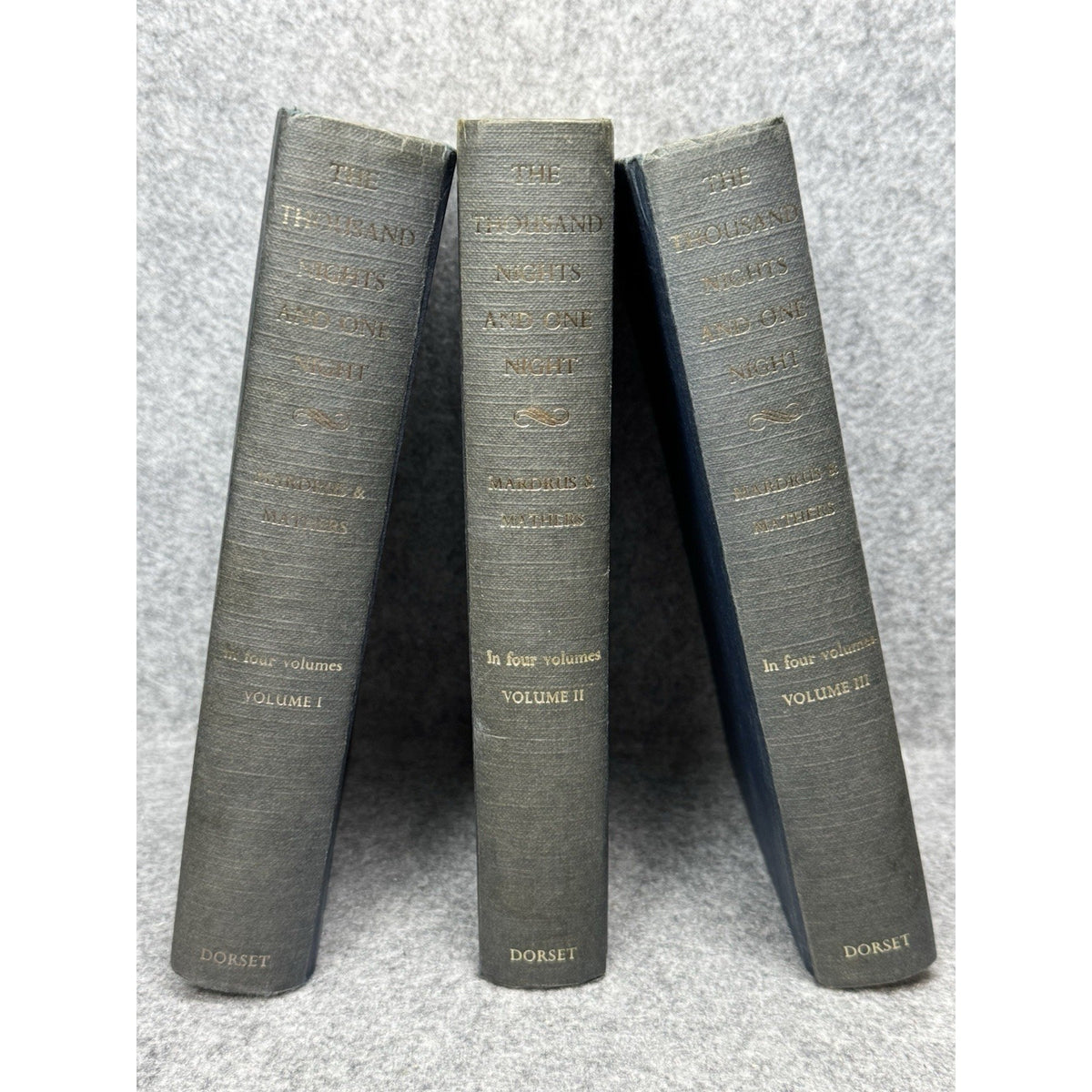 Thousand Nights and One Night Mardrus Mathers 3 Vol HC Set I-III Missing IV