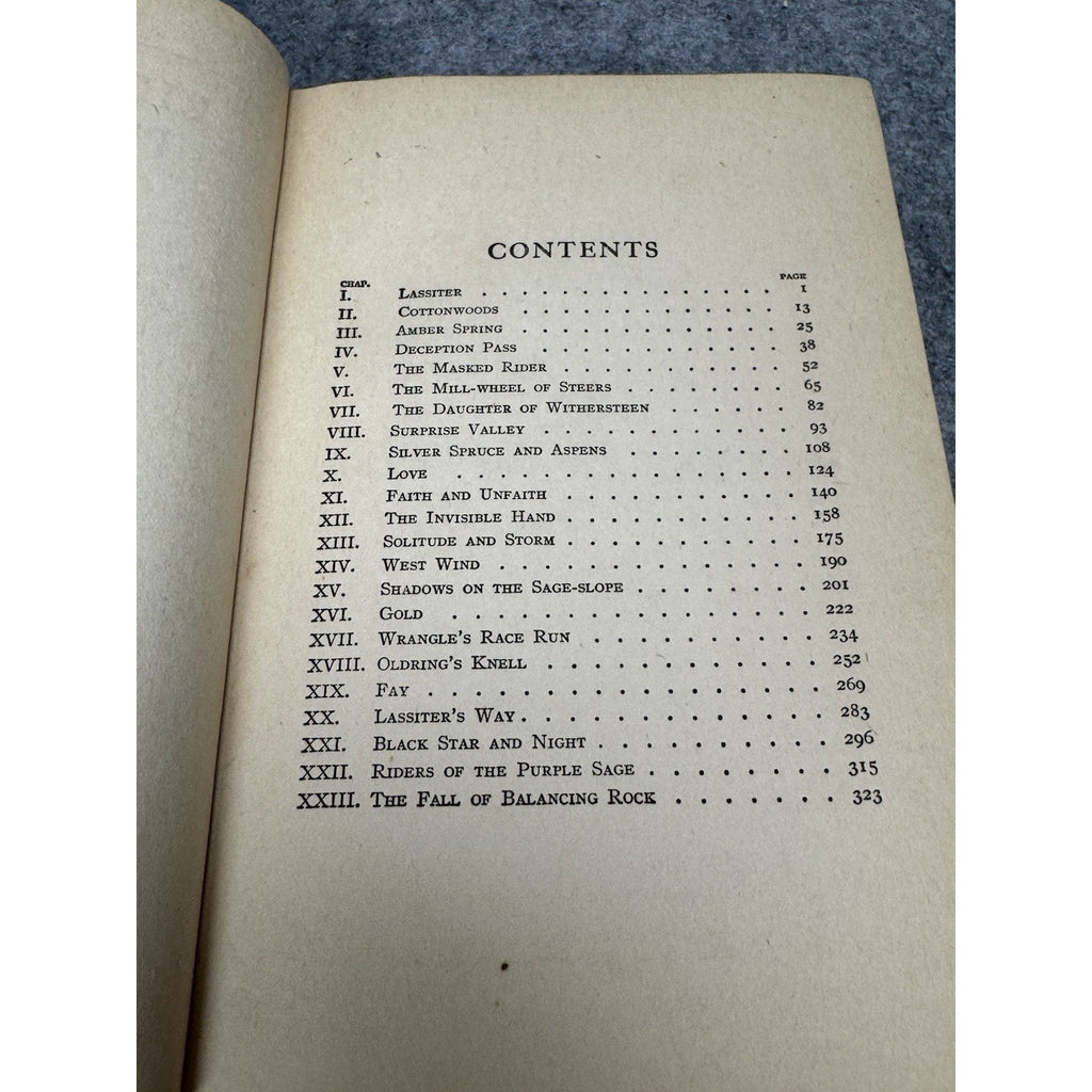 Riders of the Purple Sage Zane Grey 1912 Copyright G&D Illustrated Western