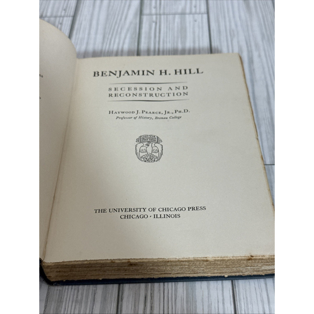 Benjamin H. Hill, Secession and Reconstruction 1928
