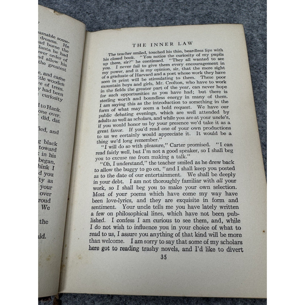 1915 The Inner Law Will N Harben First Edition Hardcover Harper & Bros