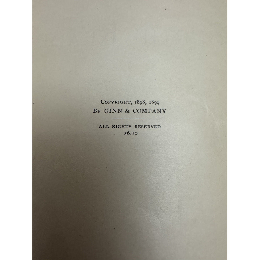 1899 Cyr’s Fourth Reader Ellen M Cyr Ginn & Co Antique School Reader HC