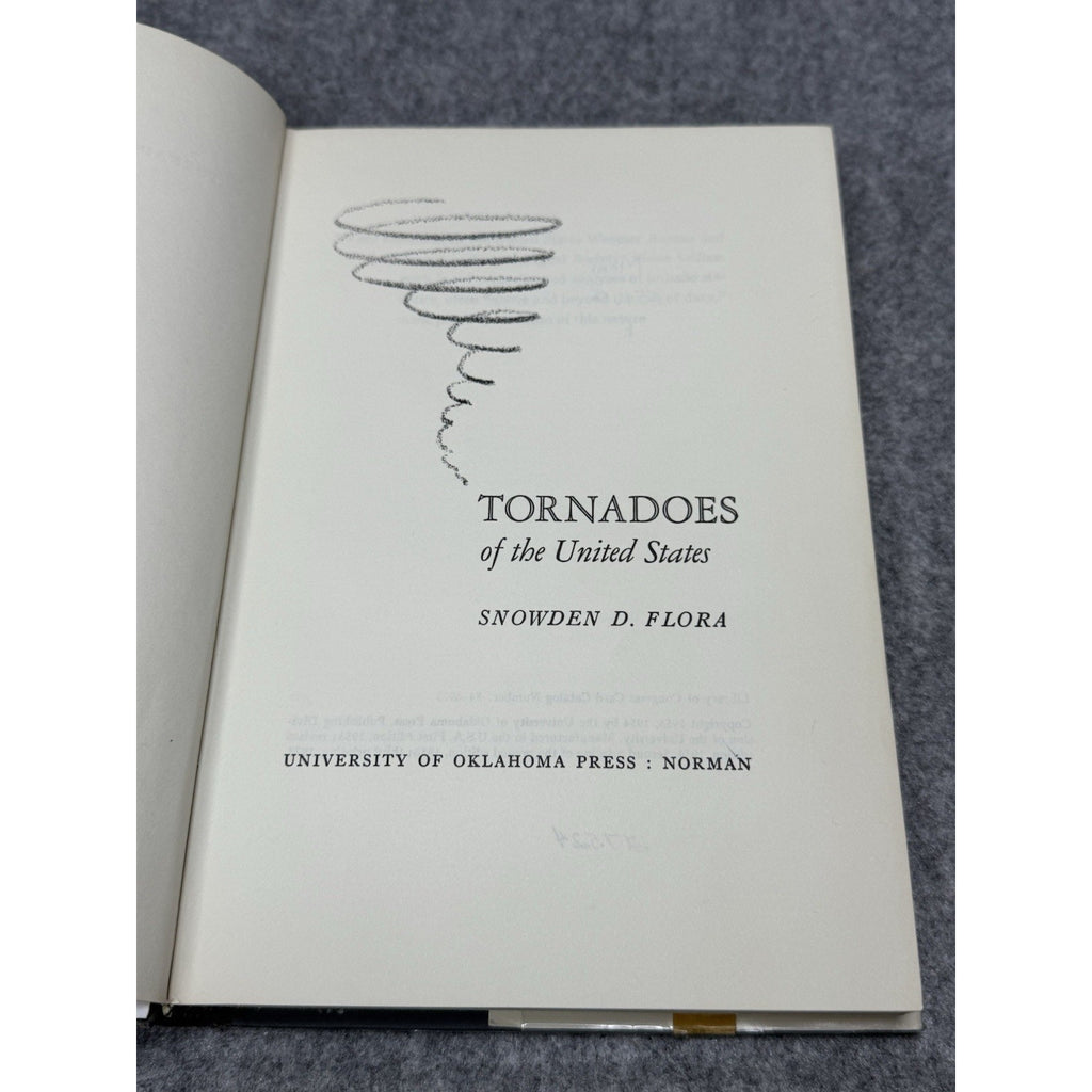 Tornadoes of the United States Snowden D Flora 1973 HC DJ Weather History