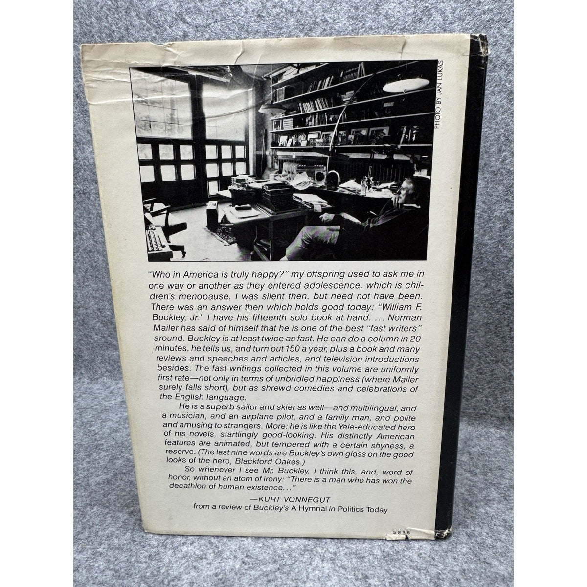 Overdrive William F Buckley Jr 1983 Book Club HC DJ Political Memoir Photos