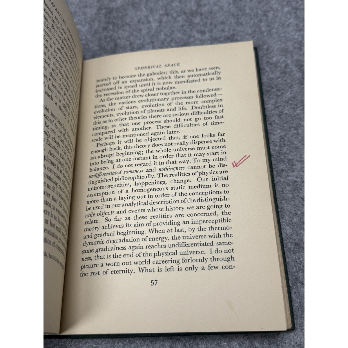 1933 The Expanding Universe Arthur Eddington 2nd Impression Einstein Cosmology