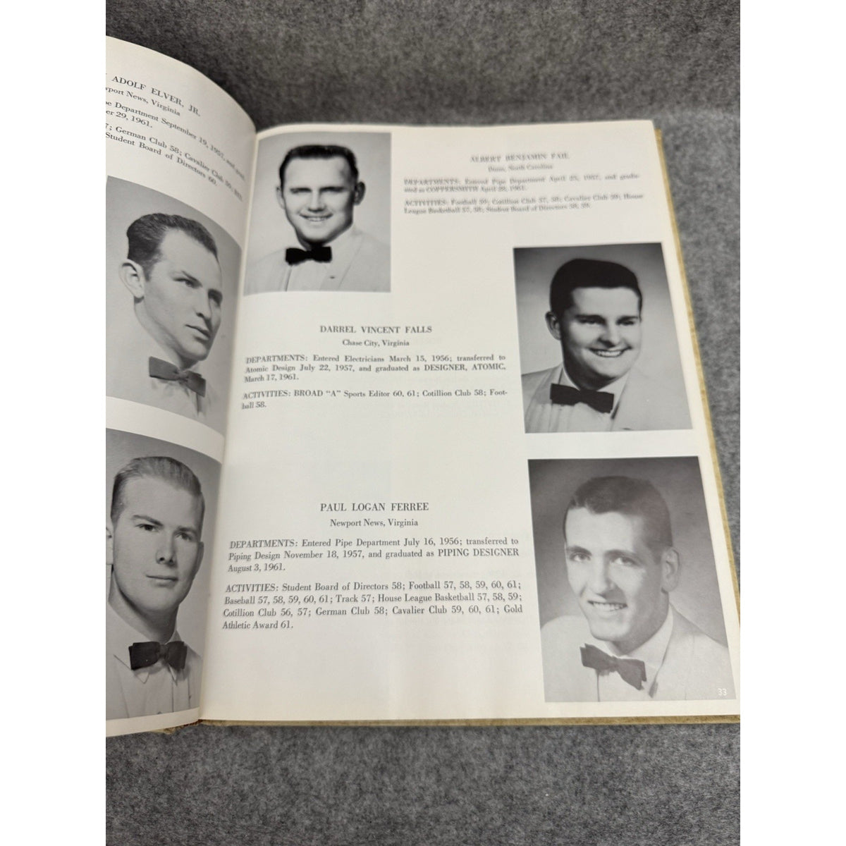 1961 The Binnacle Apprentice School Newport News VA Yearbook Shipbuilding