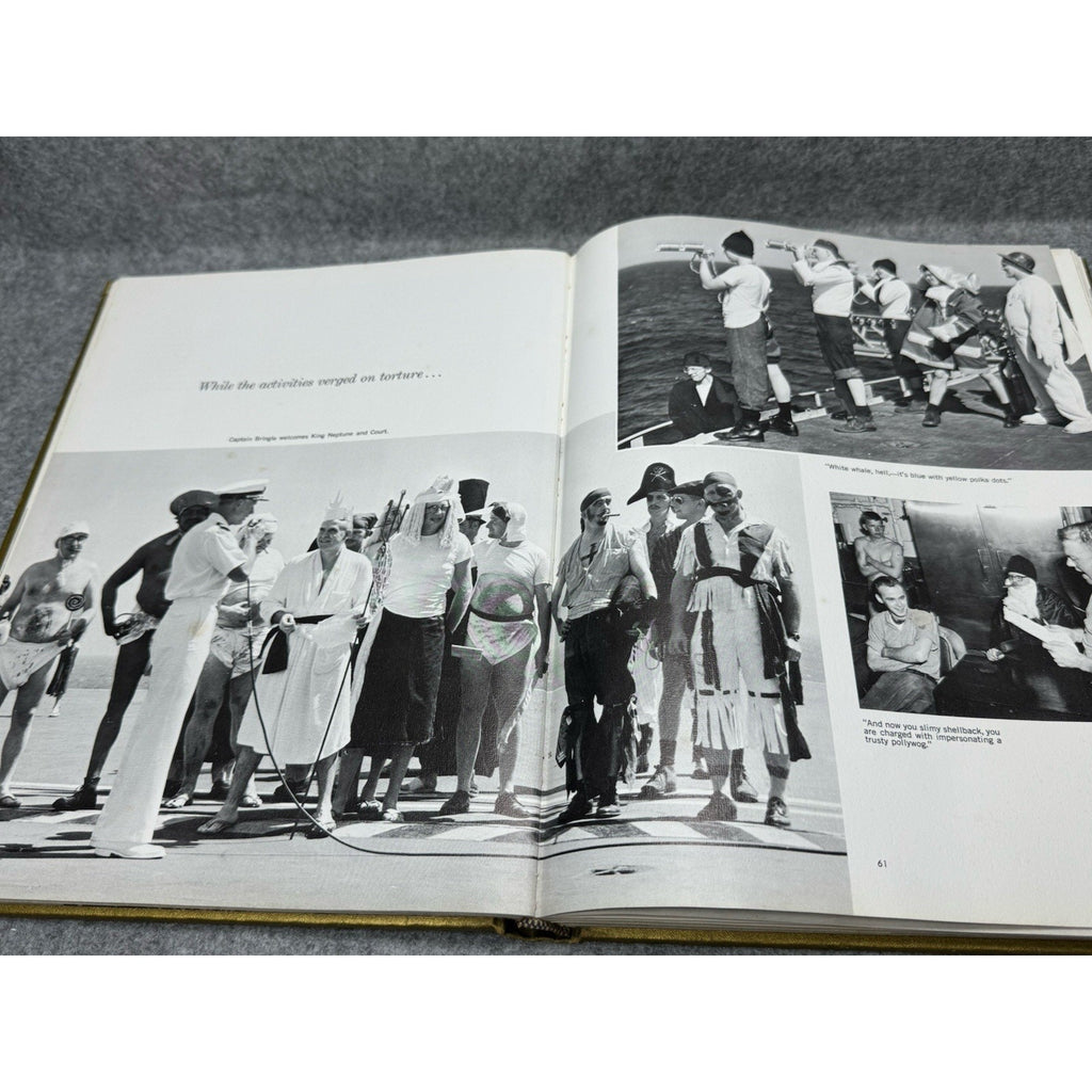 1961 USS Kitty Hawk CVA-63 Around the Horn Maiden Cruise Book US Navy