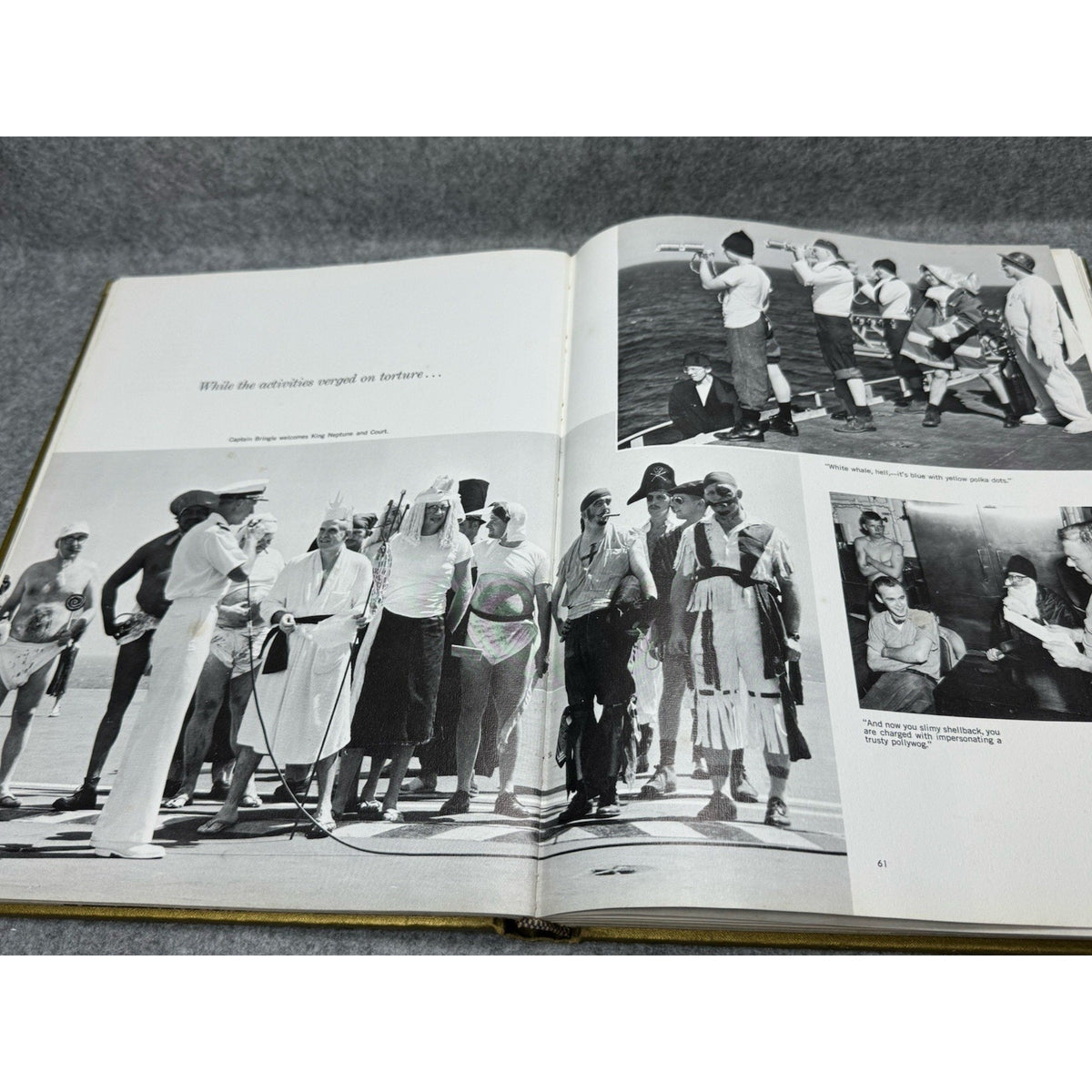 1961 USS Kitty Hawk CVA-63 Around the Horn Maiden Cruise Book US Navy
