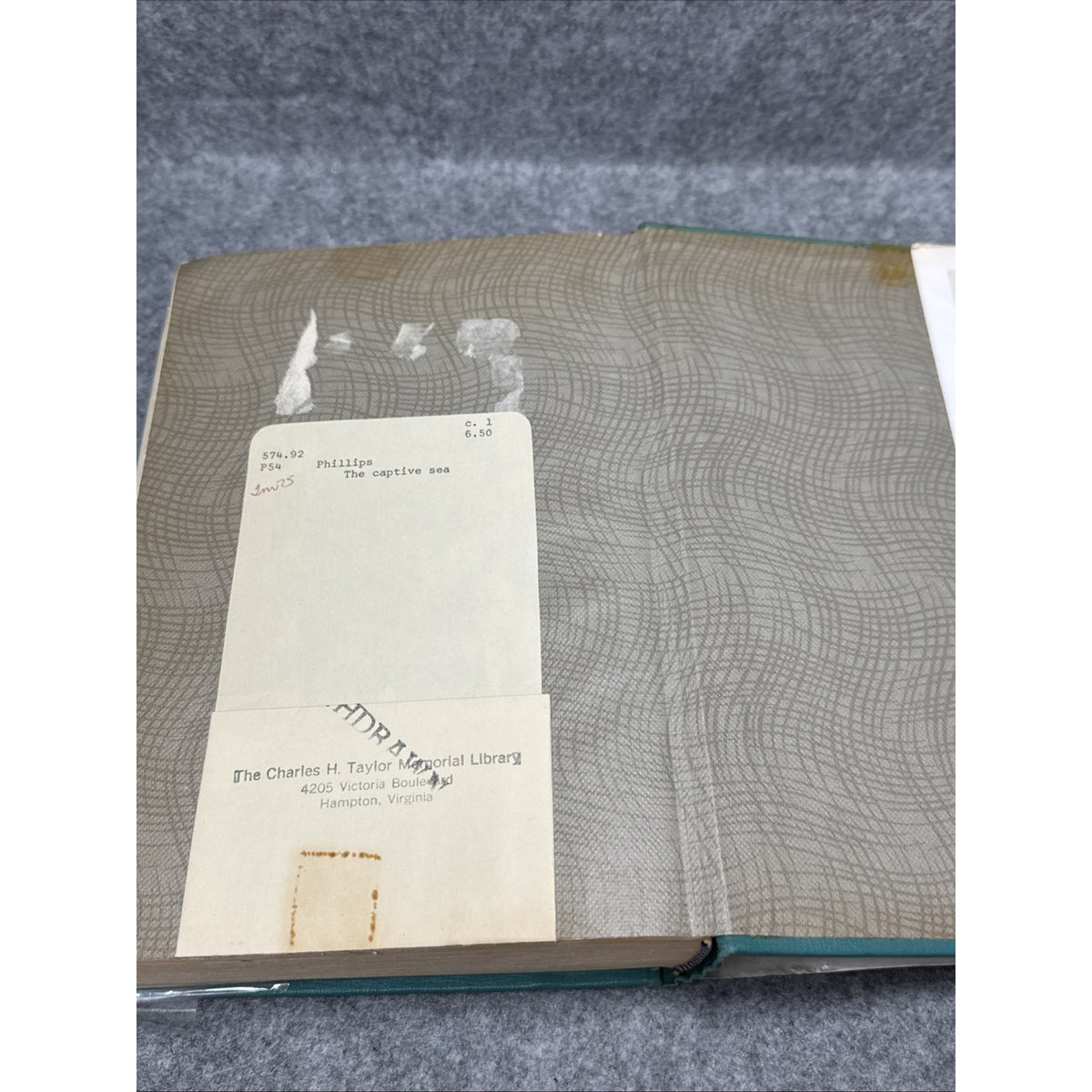 The Captive Sea by Craig Phillips HC First Edition 1964