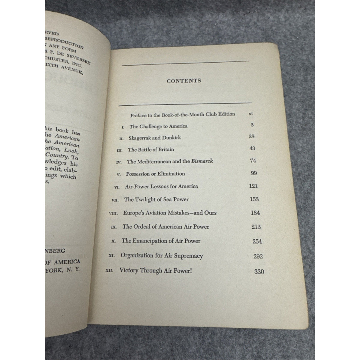 Victory Through Air Power 1942 by Major Alexander P. de Seversky 1942 Hardcover