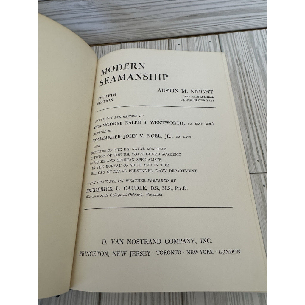 Knight’s Modern Seamanship 1953 HC Twelfth Ed Naval Maritime Book