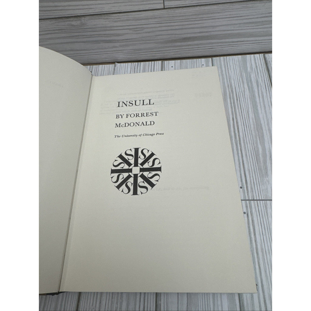 Insull Forrest McDonald HC 1962 The University Of Chicago