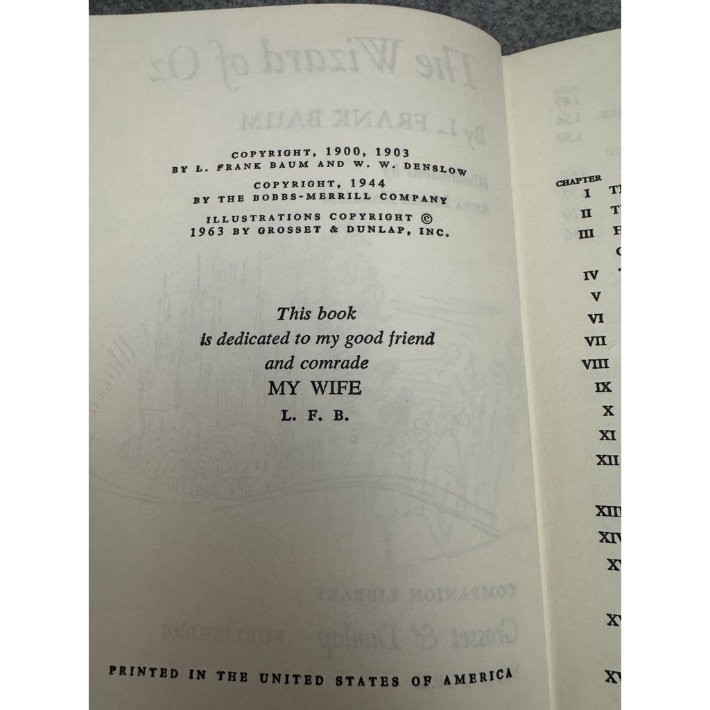 1963 Jungle Book & Wizard of Oz Companion Library HC Kipling Baum