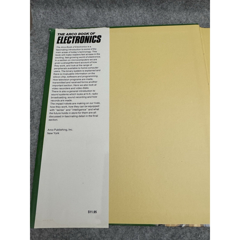 1984 The Arco Book of Electronics HC Computers TV Video Audio Robots
