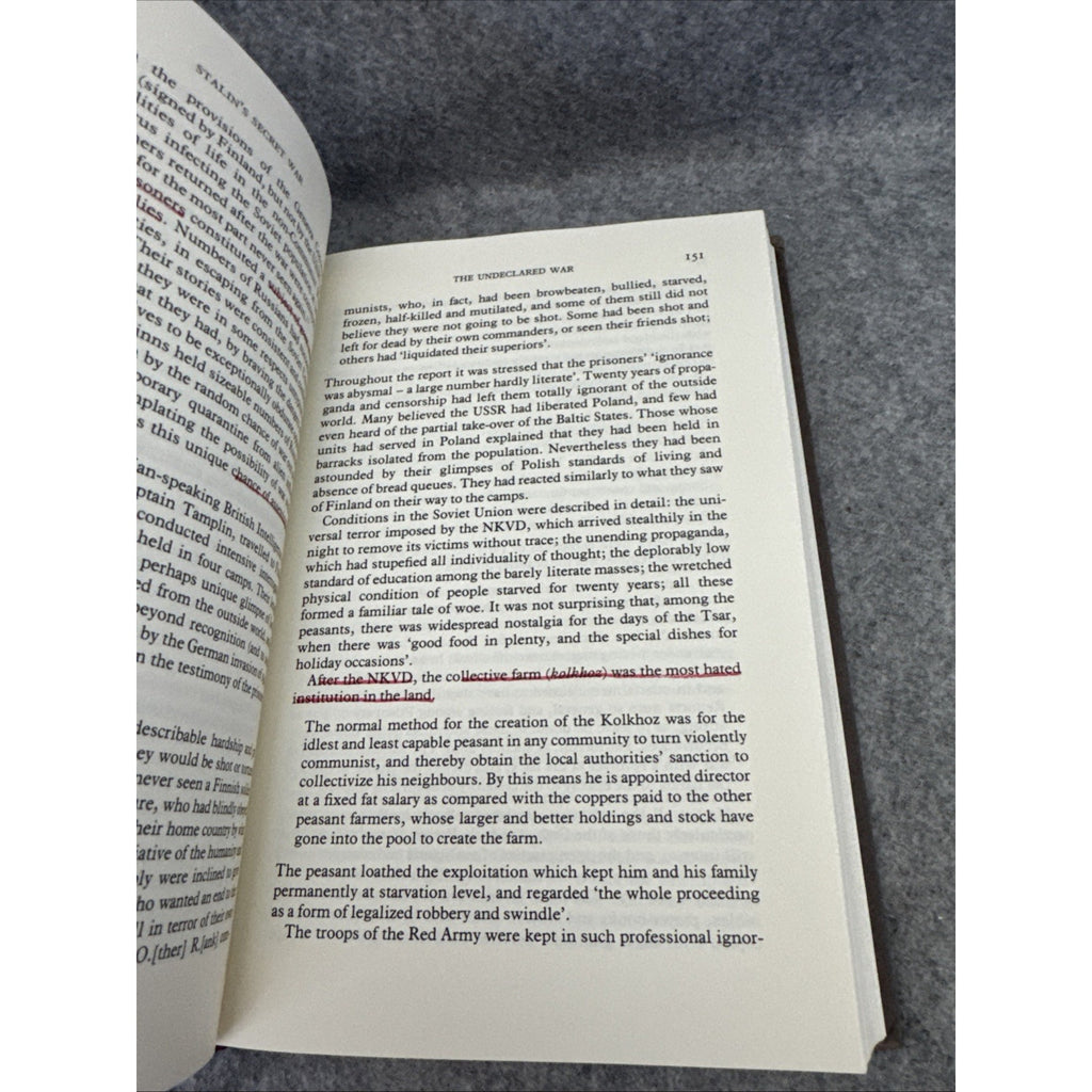 Stalin's Secret War Hardcover Nikolai Tolstoy First Edition