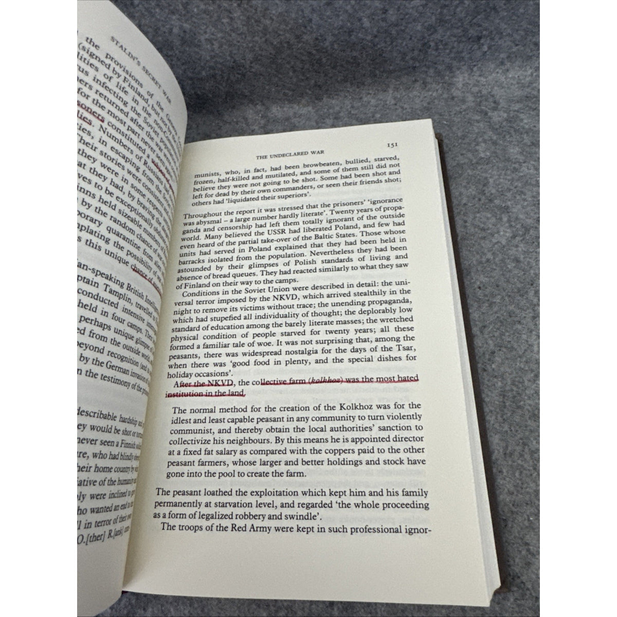 Stalin's Secret War Hardcover Nikolai Tolstoy First Edition