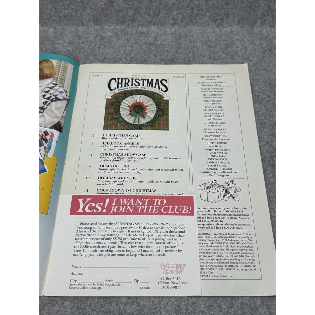 1990 Christmas Year-Round Needlework & Craft Ideas Magazine Premier Issue