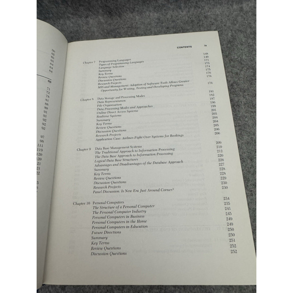 1984 Management Information Systems User Perspective James O Hicks HC VTG