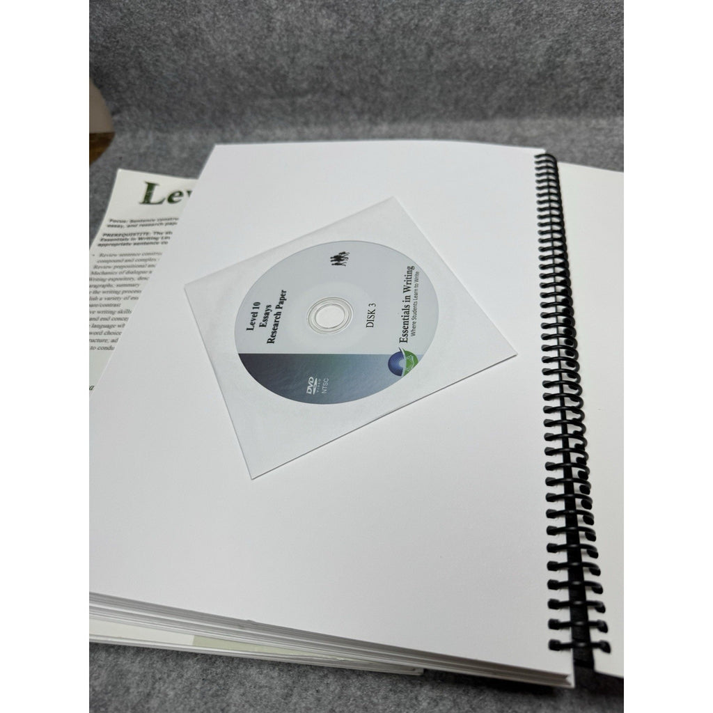 Essentials in Writing Levels 9 & 10 Student Texts DVDs Homeschool Curriculum