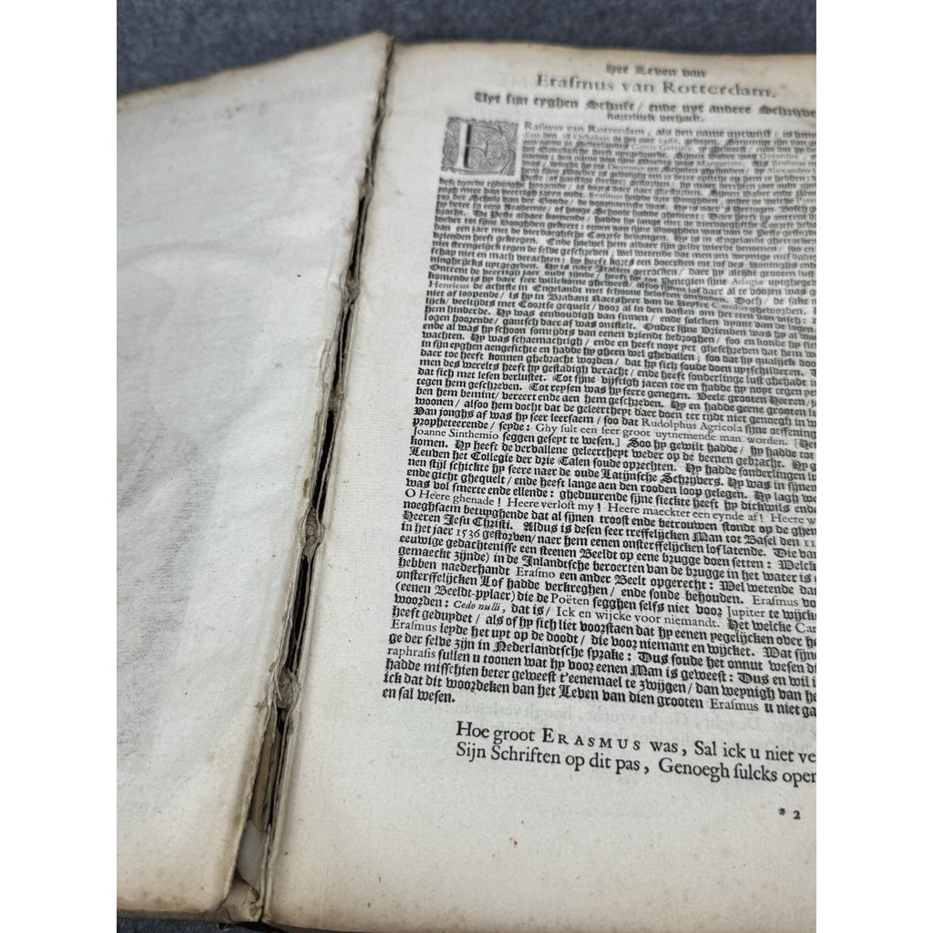 1660 Erasmus Paraphrasis New Testament Dutch Folio Thomas Fonteyn