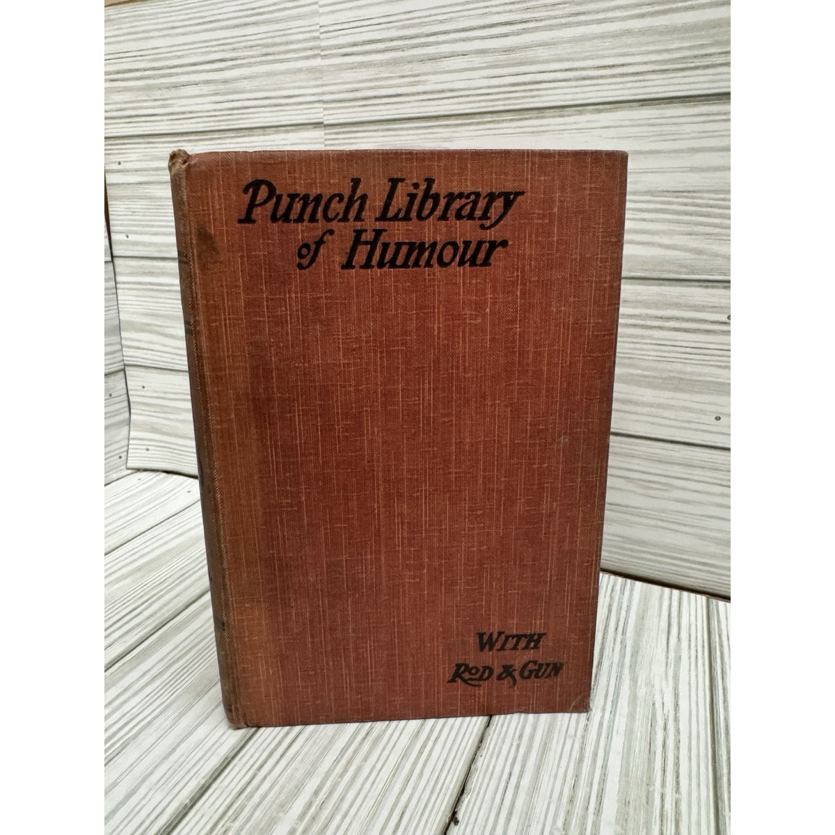 Punch Library of Humour Mr Punch With Rod & Gun HC Illustrated Vintage
