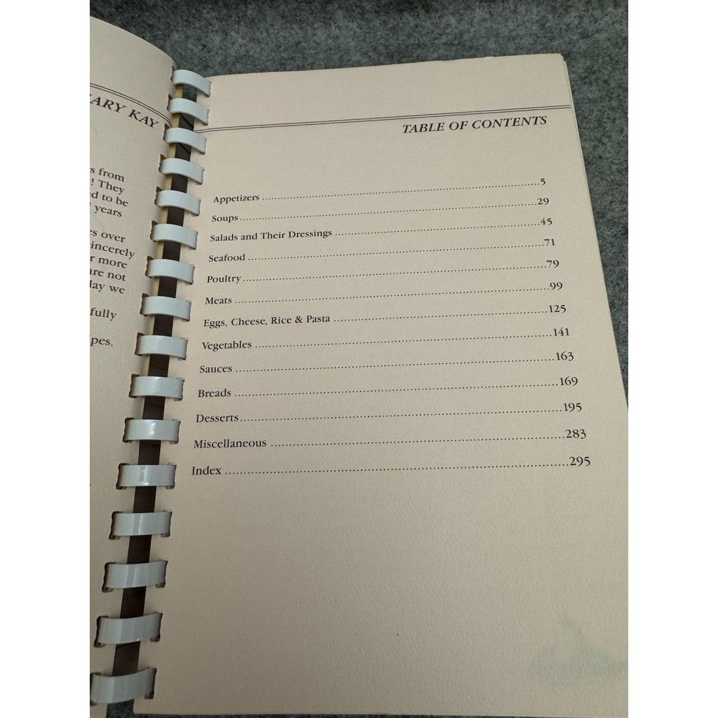 1985 Cooking With Mary Kay Spiral Cookbook 500+ Recipes Mary Kay Cosmetics