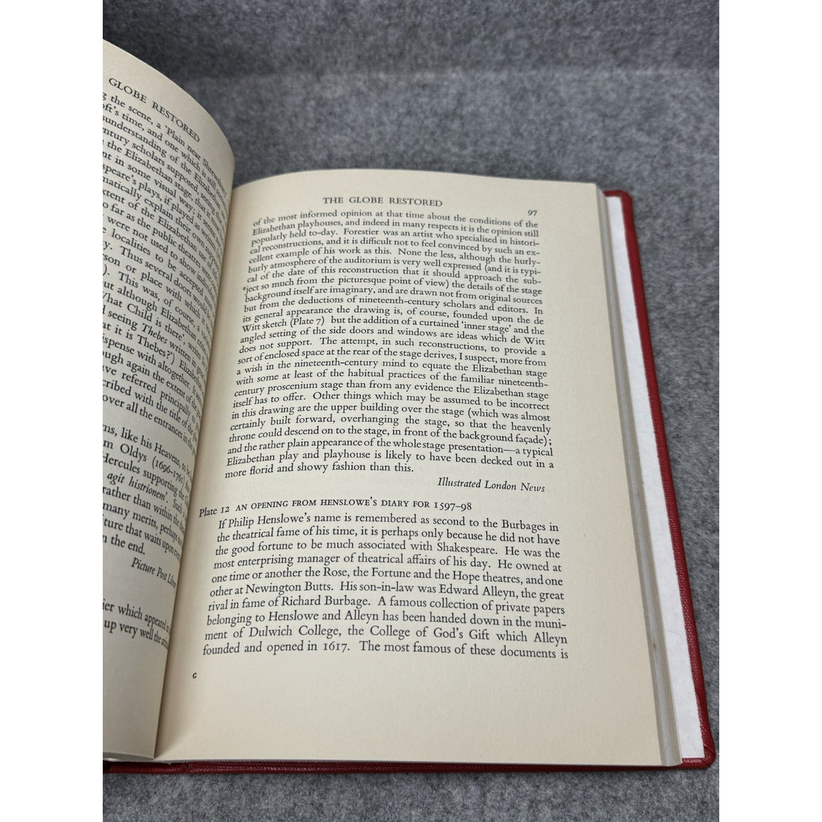The Globe Restored C Walter Hodges 1954 First American Edition Shakespeare