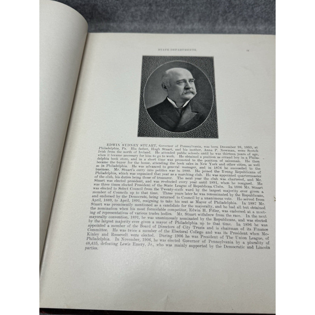1907 Pennsylvania State Government in Picture and Story Rodearmel Illustrated