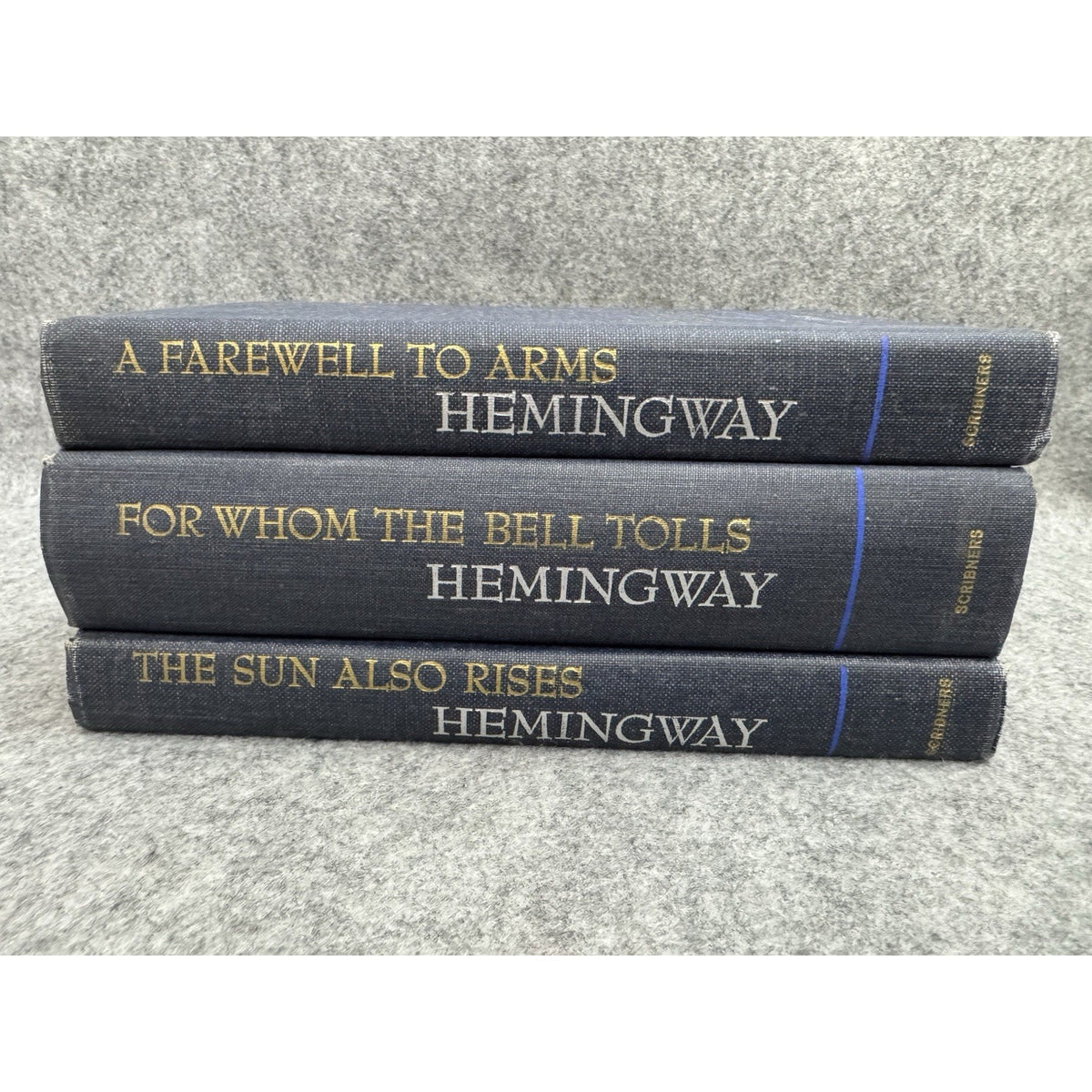 Hemingway 3 Book HC Lot Scribners Sun Also Rises Farewell Bell