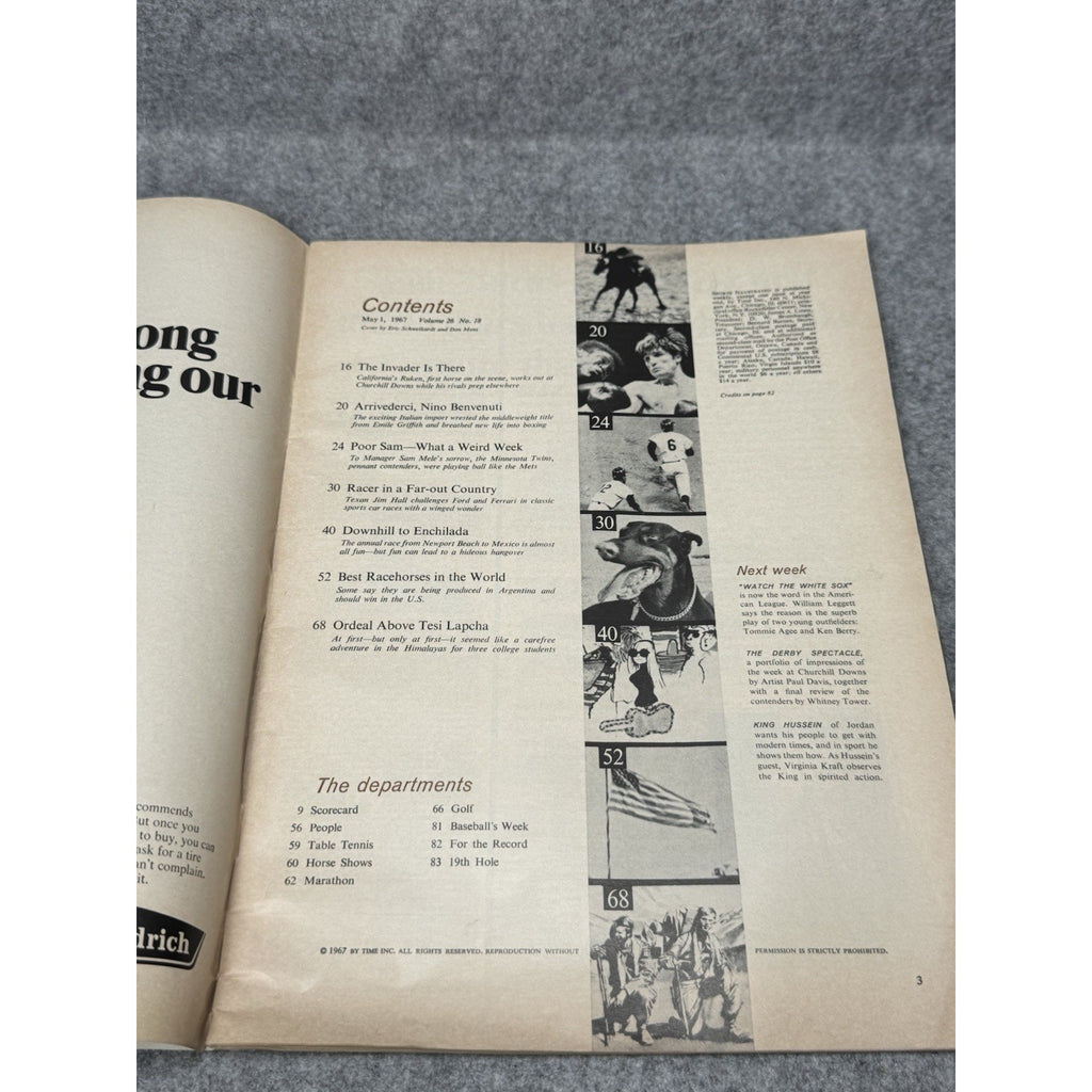 Sports Illustrated May 1 1967 Jim Hall Chaparral Racing Shelby GT Magazine
