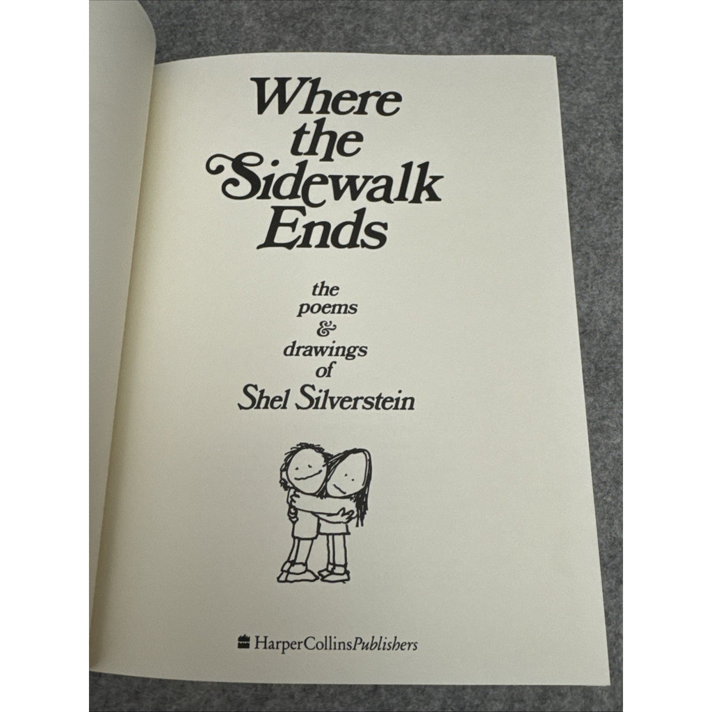 HarperCollins Where the Sidewalk Ends by Silverstein 1974 Illustrated HC