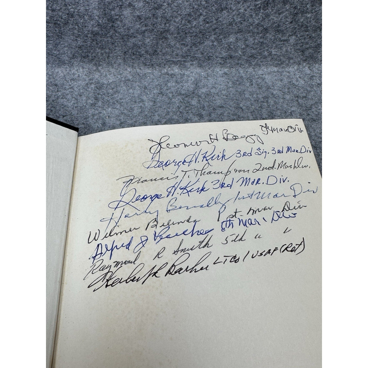 The Navajo Code Talkers Signed by 10 WWII Marines 11 Signatures HC DJ